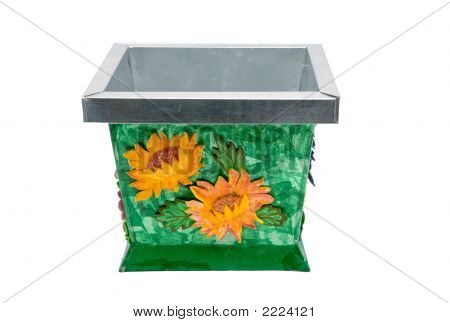 Bádog vödör habos díszítéssel