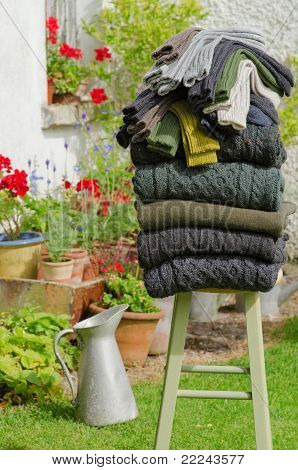 หนาวแบบไอริช knits