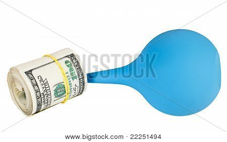 Default degli Stati Uniti dollaro valuta concetto foto con Clyster