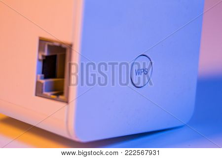 Wifi Repeater In Electrical Socket On The Wall