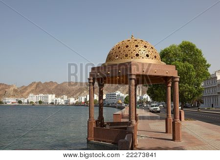 Pavillon an der Corniche in Muscat