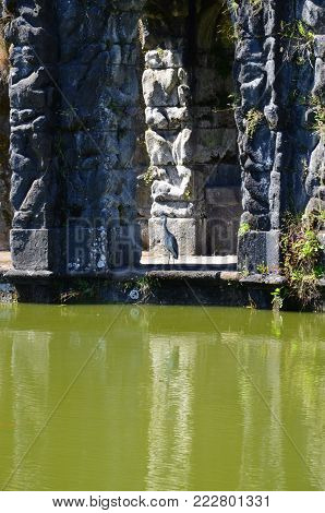 The Wilhelmshoehe Castle Park in Kassel, Germany