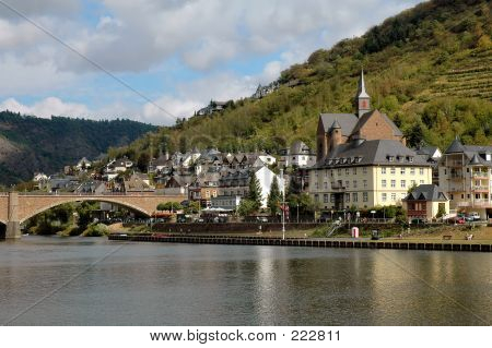 Město na řece Mosele Cochem, Německo