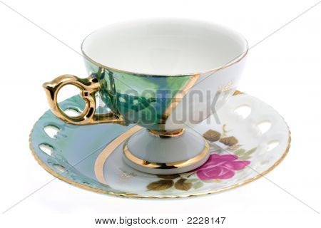 Tasse auf Untertasse