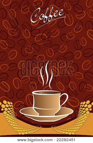 modello di carta di caffè menu