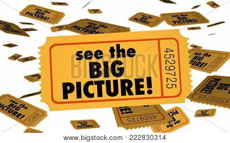 See the Big Picture Tickets Full Movie 3d Illustration