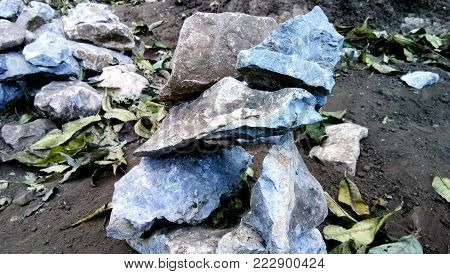 Mountain pebble Picture in Natural Bacground in India