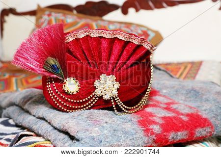 Indian Groom's Beautiful Hat. It;s called Sehra