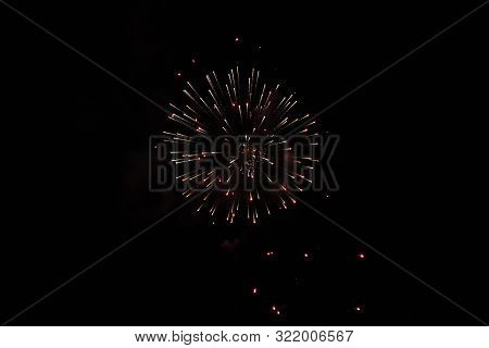 Fireworks For Celebration Anniversary, Cesenatico In Italy