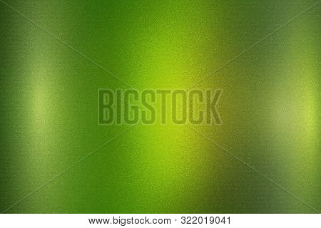 Glowing Brushed Light Green Metallic Wall Surface, Abstract Texture Background