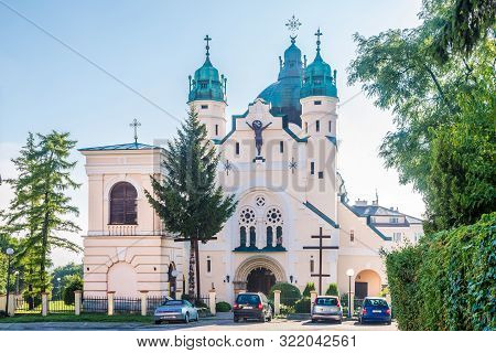 Jaroslaw,poland - August 15,2019 - View At The Greek Catholic Church In The Streets Of Jaroslaw. Jar