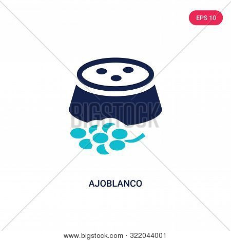 ajoblanco icon in two color design style.