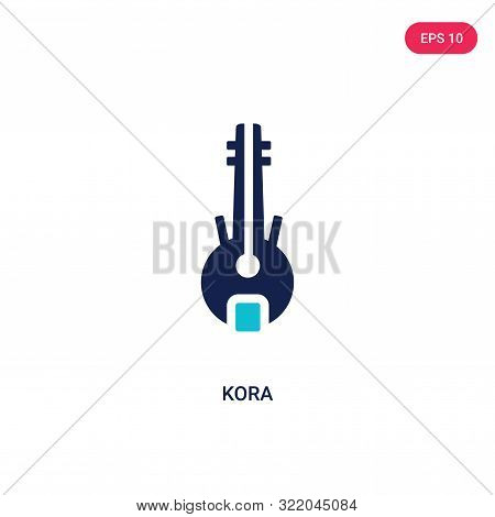 kora icon in two color design style.