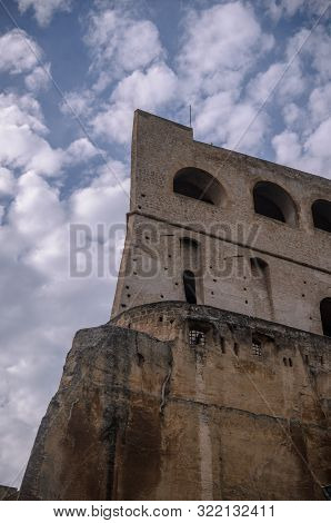 View Of Castel Saint Elm , In Naples. Italy