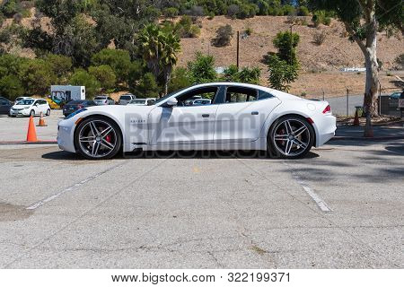 Karma Revero Electric Sedan. During Charge Up La, Electric Vehicle Event.
