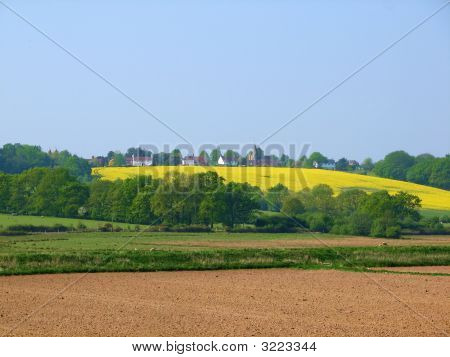 Dorp op de heuvel