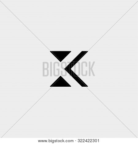 Letter X Xk K Kx Monogram Logo Design Minimal Icon