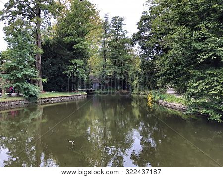 The First Lake In Maksimir Park Or Prvo Jezero U Parku Maksimir - Zagreb, Croatia (hrvatska)