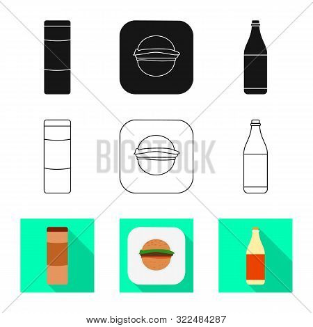 Vector Illustration Of Sale And Industry Sign. Set Of Sale And Assortment Vector Icon For Stock.