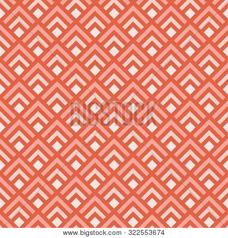 Red Seamless Pattern With Geometric Shapes.
Red Shapes Pattern.