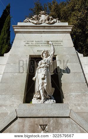 Vicenza, Italy - April 27: Monument To The Fallen Of The Italian Independence Wars On Mount Berico I
