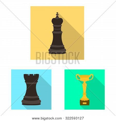 Isolated Object Of Checkmate And Thin Symbol. Set Of Checkmate And Target Vector Icon For Stock.