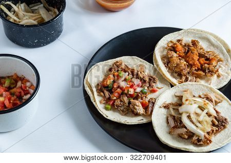 Mexican Carnitas Tacos, Traditional Food Of Michoacán