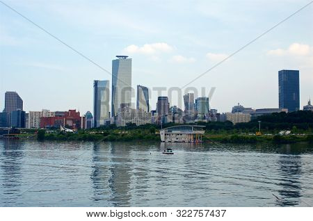 View To Yeoeuido Buildings From The Hang River