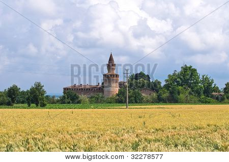 SchloÃŸ von Rivalta. Emilia-Romagna. Italien.