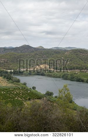 The Ebro River On The Way To Tortosa In Tarragona