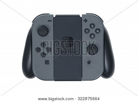 The Nintendo Switch Controller With Joy Cons Attached