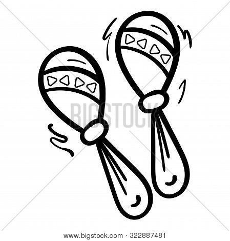 pic Maracas Drawing For Kids bigstock