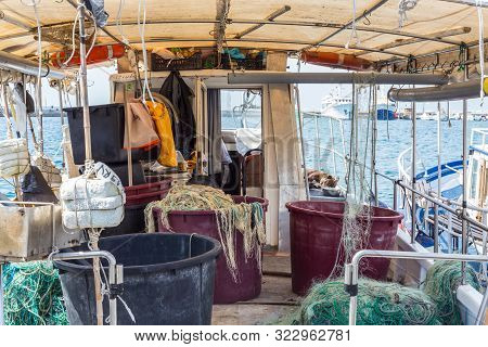 The Fishing Boats Interior, The Right Side Of The Boat, The Fishing Tools, The Fishing Industry, The