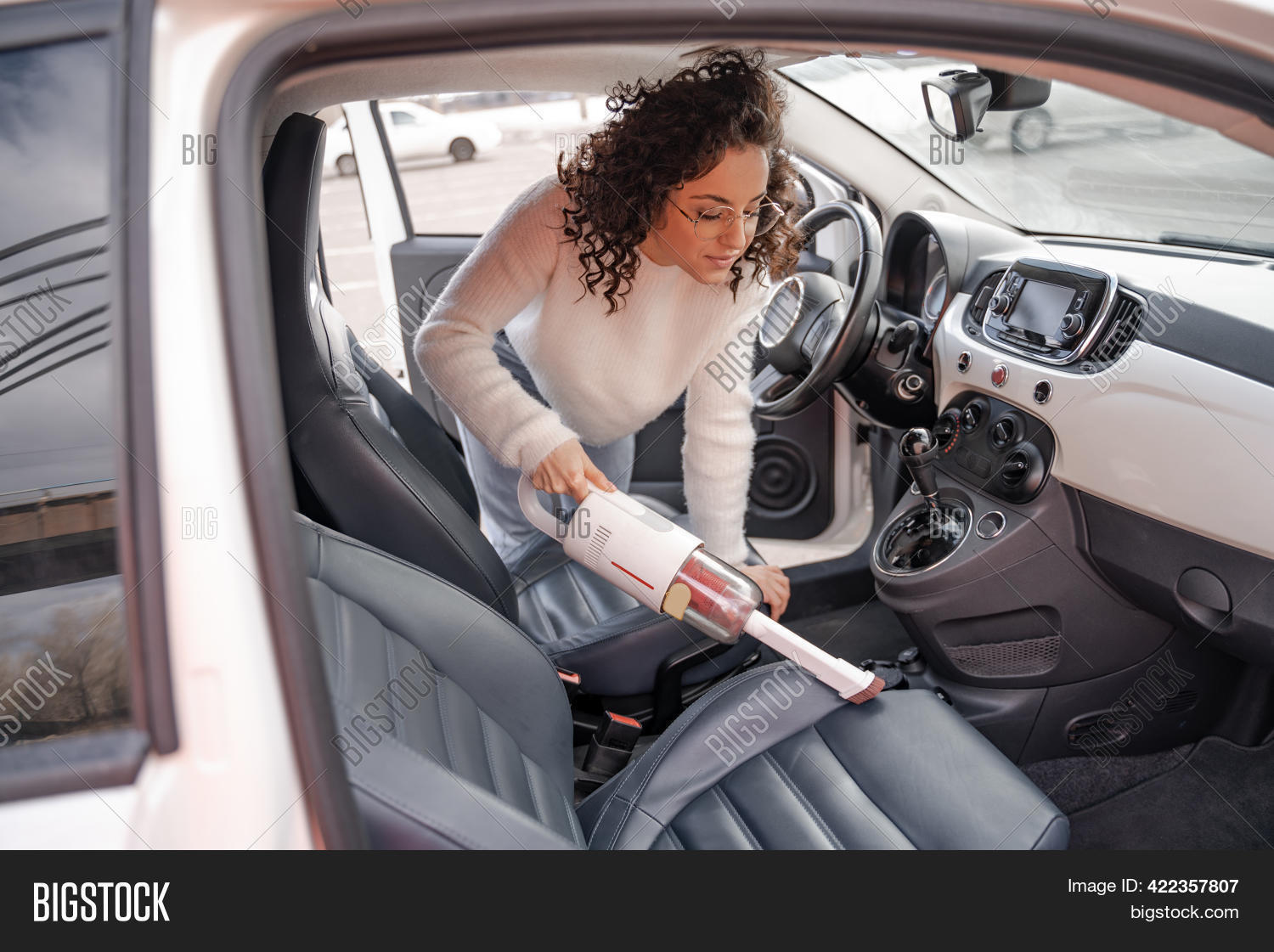 Girl Vacuuming Car Image & Photo (Free Trial) Bigstock