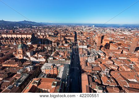 Panoraamanäkymät Strada Maggiore, Bologna