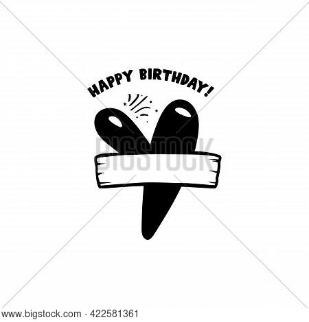 Initial Birthday Y Letter. Happy Birthday Monogram Design With Balloons. Alphabet Y Template. Stock 