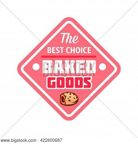 Retro Confectionery Label. Vector Illustration Isolated On White.