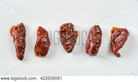 Canned Chipotles In Adobo Sauce Isolated Flat Lay