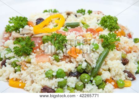 Kuskus กับผัก