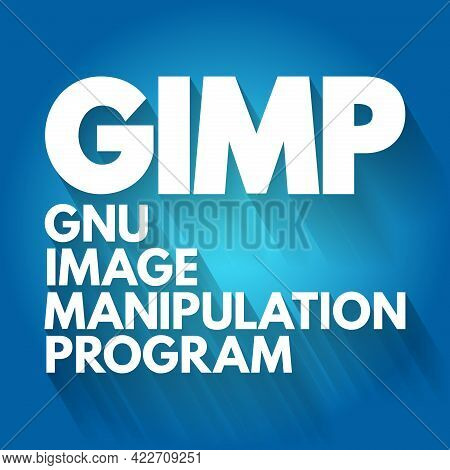 Gimp - Gnu Image Manipulation Program Acronym, Concept Background
