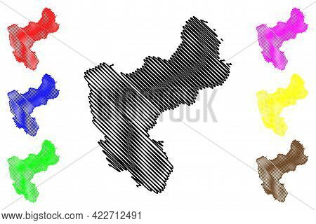 Morgan County, State Of Utah (u.s. County, United States Of America, Usa, U.s., Us) Map Vector Illus