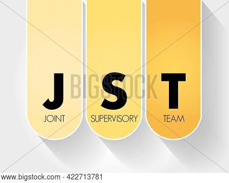 Jst - Joint Supervisory Team Acronym, Business Concept Background