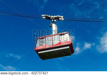 Cable Car On Ropeway Leading To A Top Of Tahtali Mountain In Antalya Province, Turkey