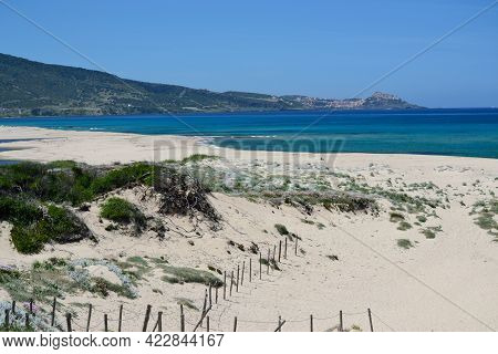 View Of The Pirotti Li Frati Beach