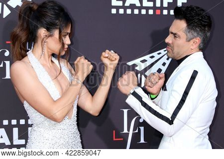LOS ANGELES - JUN 2:  Edy Ganem, Omar Chaparro at the 7th and Union Premiere -  Los Angeles Latino International Film Festival at the TCL Chinese Theater IMAX on June 2, 2021 in Los Angeles, CA