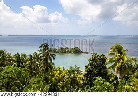 View Of A Small Island Of The Marovo Lagoon In Solomon Islands