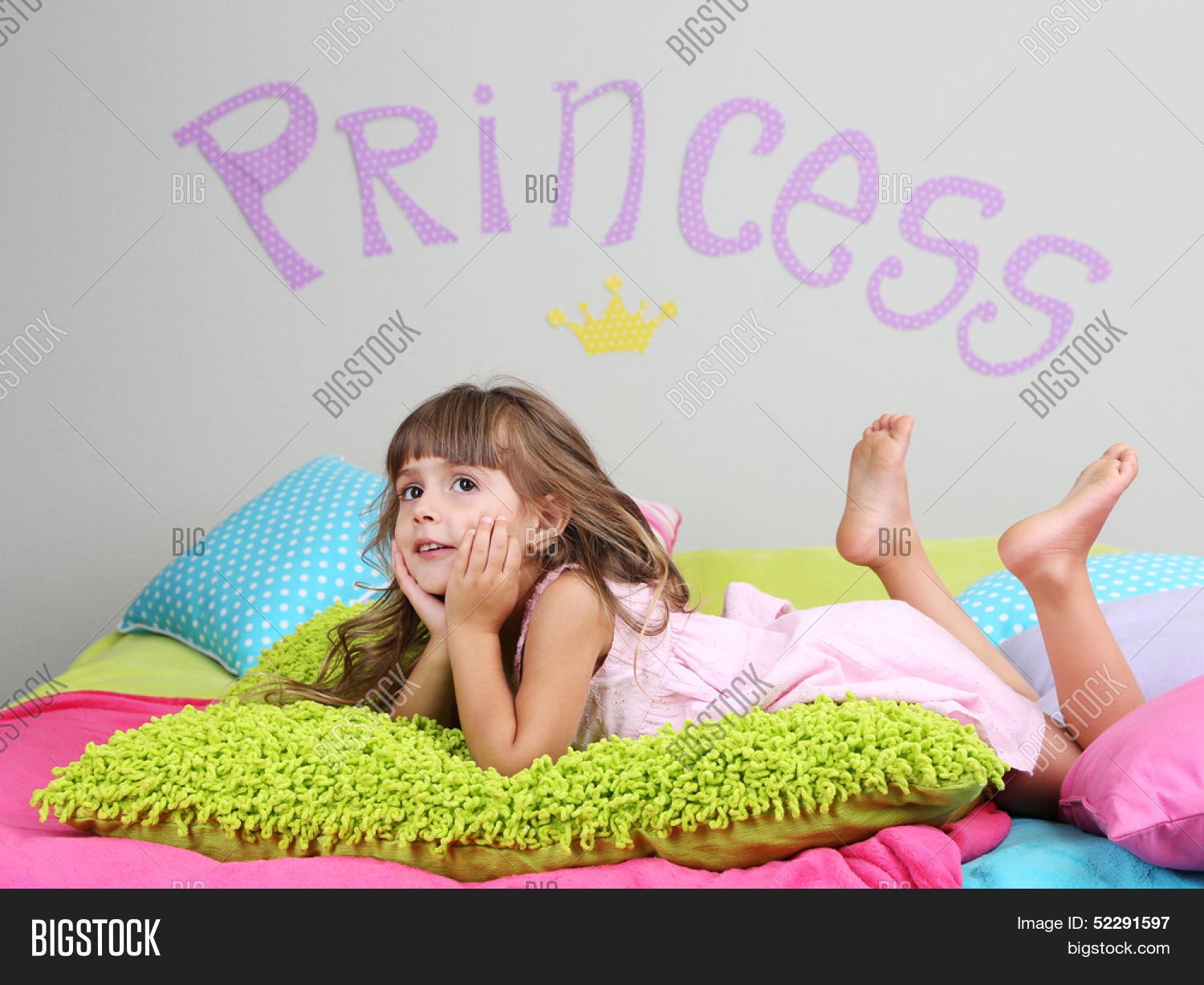 Little Girl Lying On Image & Photo (Free Trial) Bigstock