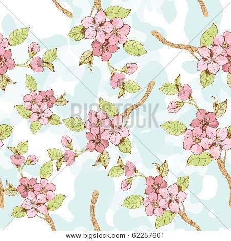 Sakura branch seamless pattern?