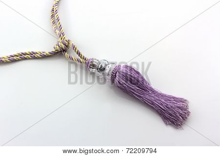 Purple Curtain Tassel Interior Decoration.