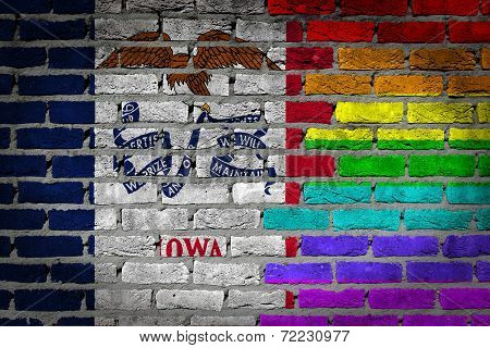 Dark Brick Wall - Lgbt Rights - Iowa